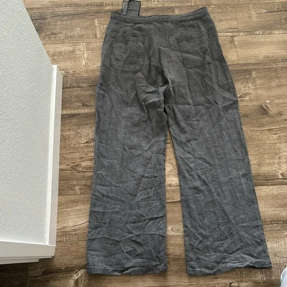 ZARA THE LEAH LINEN FULL LENGTH PANTS WIDE LEG 4786/321 - Picture 9 of 9